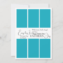 Tarjeta fotográfica del día del padre personalizad