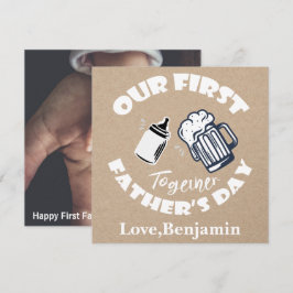 Tarjeta fotográfica del Día del Primer Padre de la