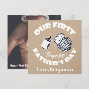 Tarjeta fotográfica del Día del Primer Padre de la