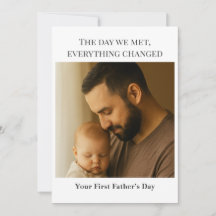 Tarjeta fotográfica del Día del Primer Padre - El 