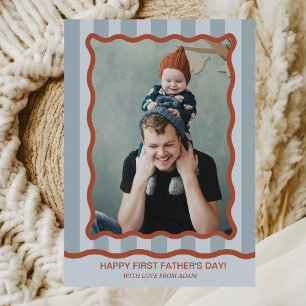 Tarjeta fotográfica del Día del Primer Padre Feliz