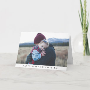 Tarjeta fotográfica del Día del Primer Padre Moder