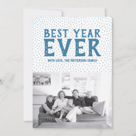 Tarjeta fotográfica del mejor año de Año Nuevo | A