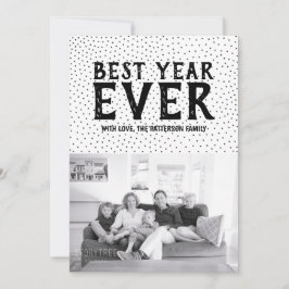 Tarjeta fotográfica del mejor año de Año Nuevo | N