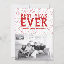Tarjeta fotográfica del mejor año de Año Nuevo | R