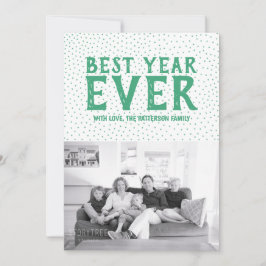 Tarjeta fotográfica del mejor año de Año Nuevo | V
