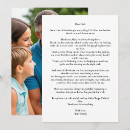 Tarjeta fotográfica del mensaje del Día del Padre 