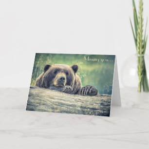 Tarjeta fotográfica del oso: te falta o cualquier 