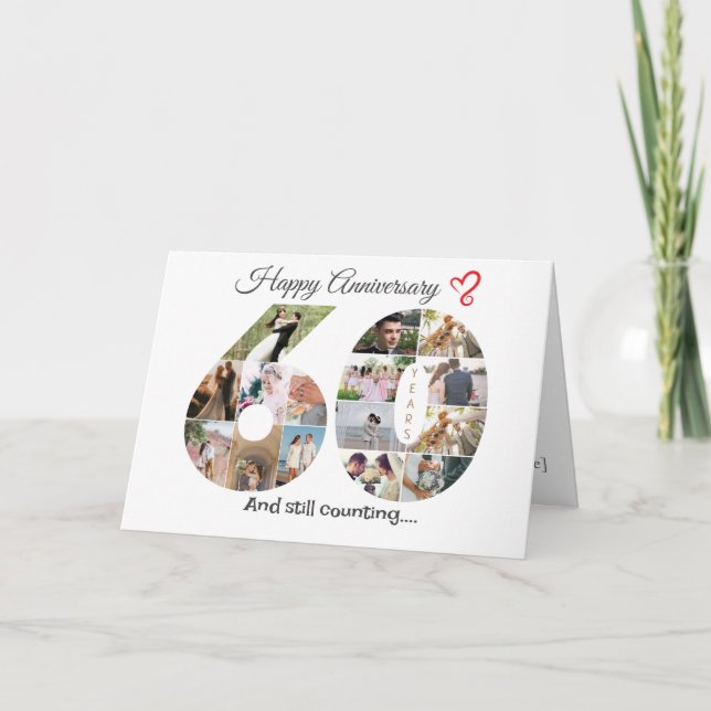 Tarjeta fotográfica del sexagésimo aniversario del (Anverso)