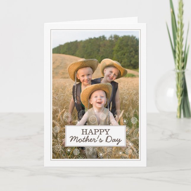 Tarjeta fotográfica "Día de la Madre" (Anverso)