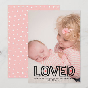 Tarjeta fotográfica Día de San Valentín Cute queri