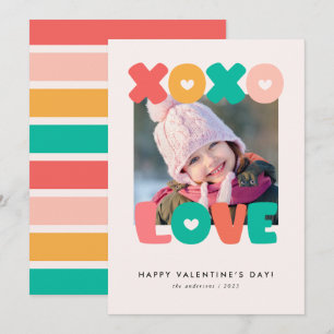 Tarjeta fotográfica Día de San Valentín para niños
