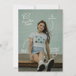 Tarjeta fotográfica divertida y juguetona de sangr