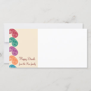 Tarjeta fotográfica Diwali