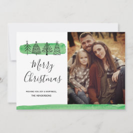 Tarjeta fotográfica Doodle de color de agua modern