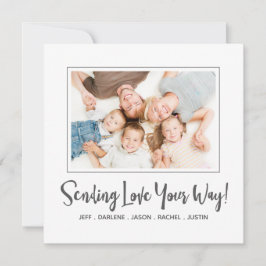 Tarjeta fotográfica el día de San Valentín