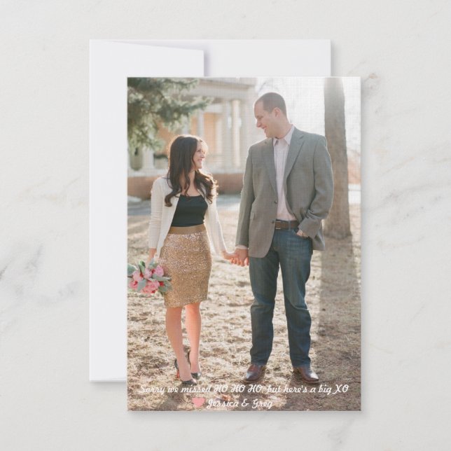 Tarjeta fotográfica El día de San Valentín (Anverso)
