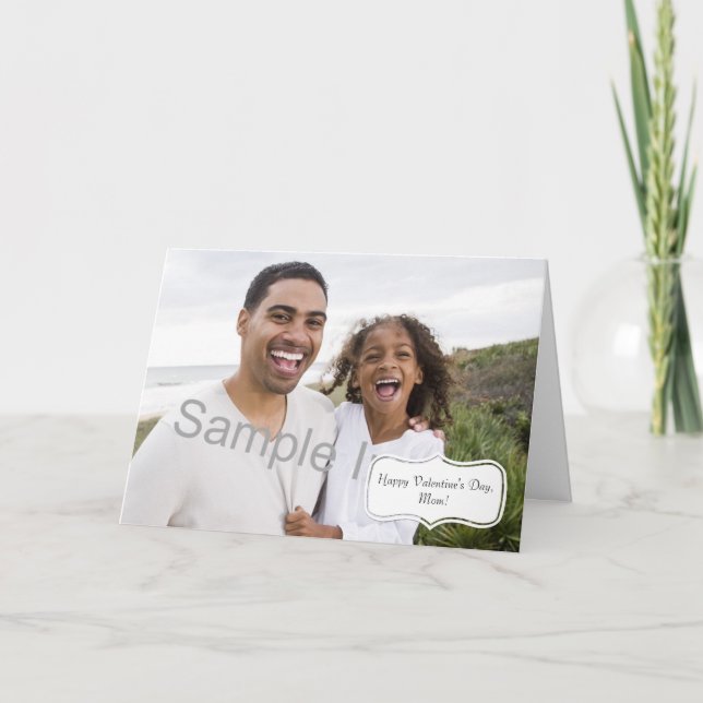 Tarjeta fotográfica el día de San Valentín (Anverso)