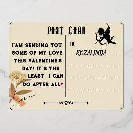 tarjeta fotográfica el día de San Valentín