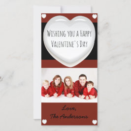 Tarjeta fotográfica El día de San Valentín de cora