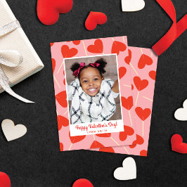Tarjeta fotográfica El día de San Valentín de Cute
