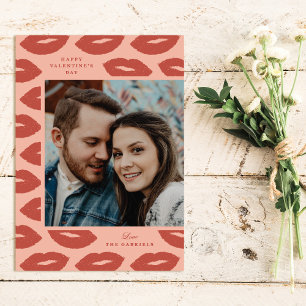 Tarjeta fotográfica El día de San Valentín moderna