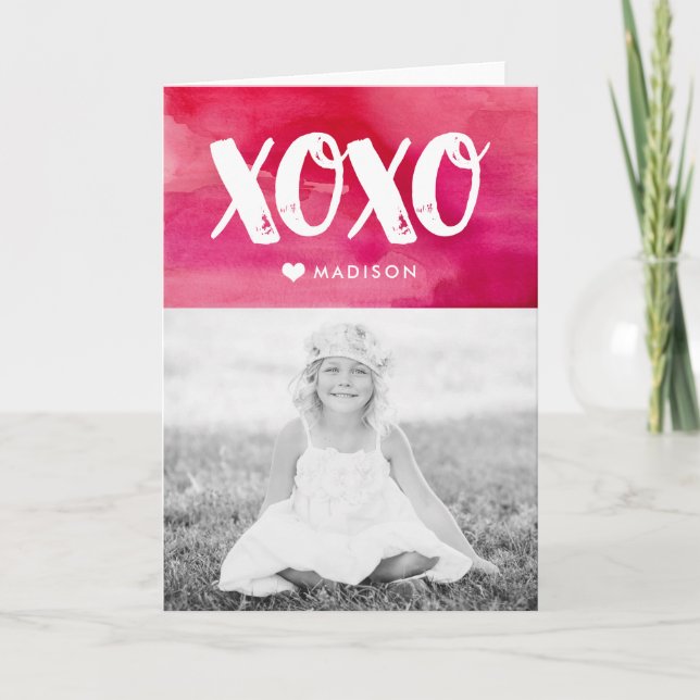 Tarjeta fotográfica El día de San Valentín plegada (Anverso)