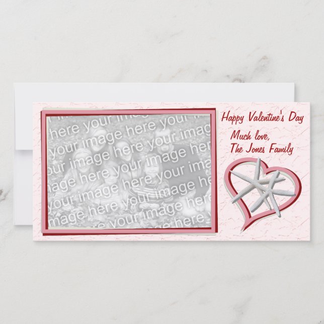 Tarjeta fotográfica El día de San Valentín Starfis (Anverso)