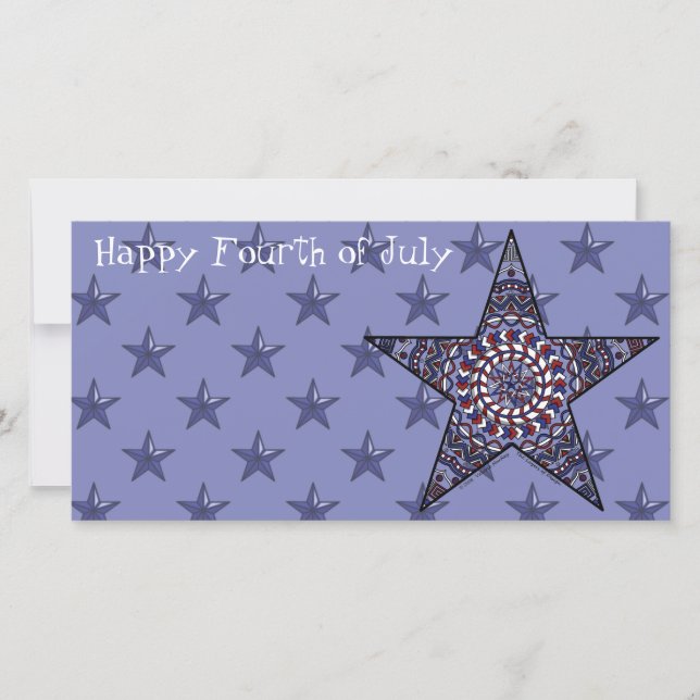 Tarjeta fotográfica Estrella de la Independencia (Anverso)