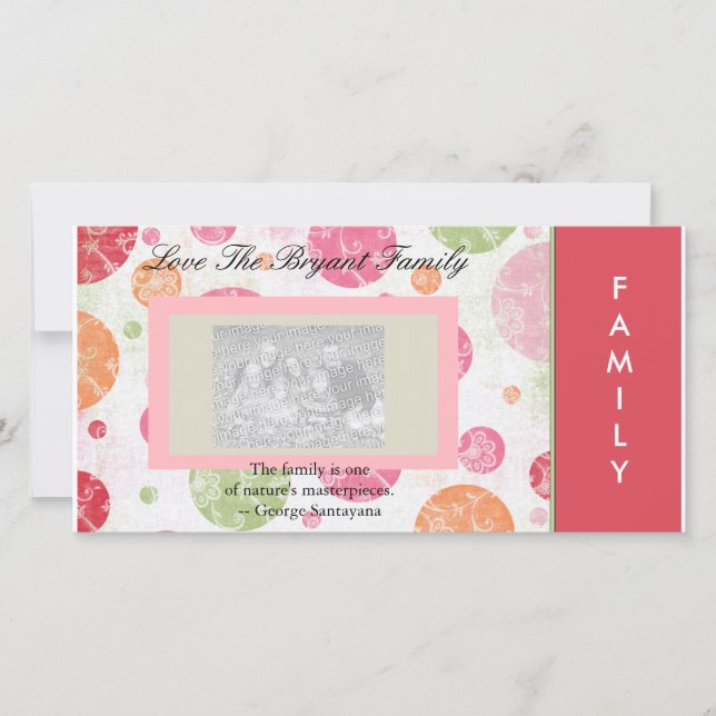 Tarjeta fotográfica familiar (Anverso)