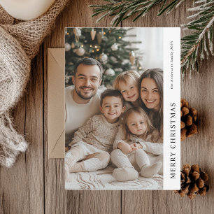 Tarjeta fotográfica familiar personalizada de Feli