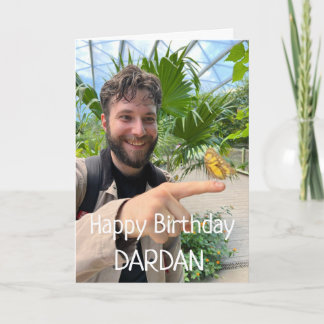 Tarjeta fotográfica feliz cumpleaños Personalizado