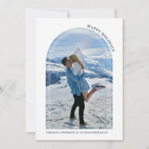 Tarjeta fotográfica Feliz feriado de feriado