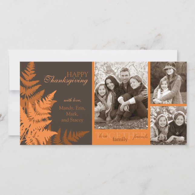 Tarjeta fotográfica Fern de Octubre (Anverso)