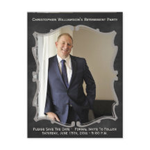 Tarjeta fotográfica Fiesta de Jubilación Guardar l