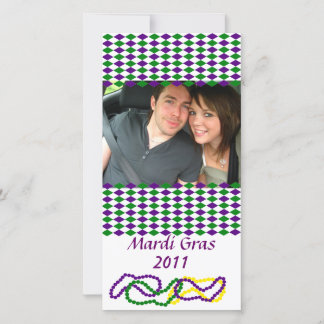 Tarjeta fotográfica Fiesta Mardi Gras