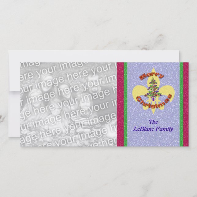 Tarjeta fotográfica Fleur de Lis (Anverso)