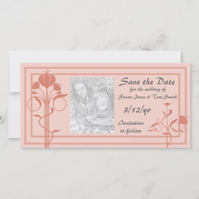 Tarjeta fotográfica floral (Anverso)