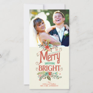 Tarjeta fotográfica floral con sabor y color marró