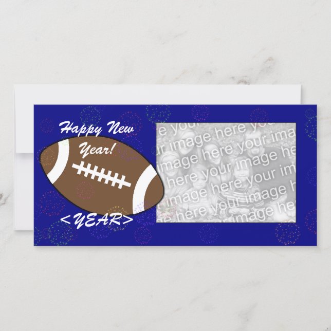 Tarjeta fotográfica - Fútbol de Año Nuevo (Anverso)