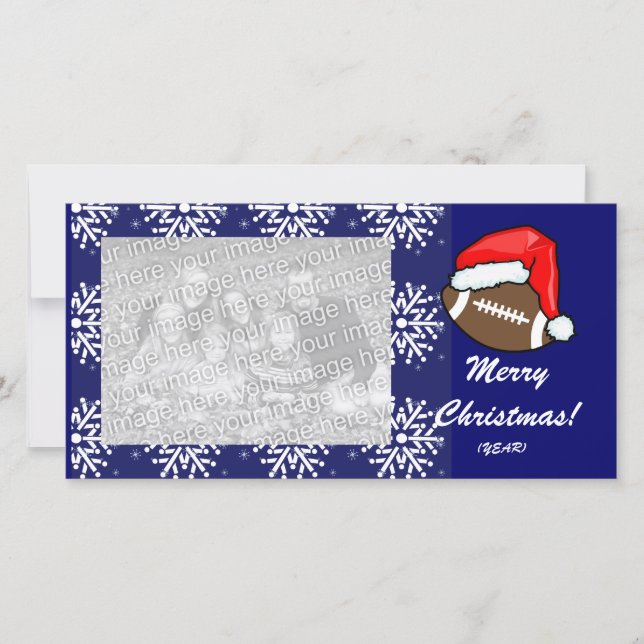 Tarjeta fotográfica - Fútbol Navidad (Anverso)