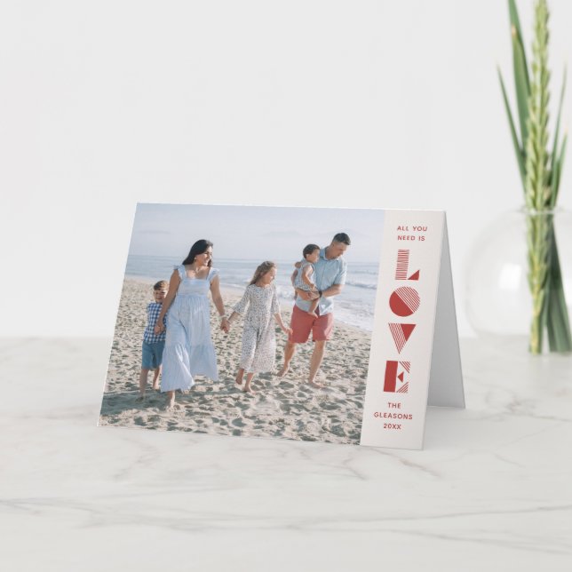 Tarjeta fotográfica Geo Love El día de San Valentí (Anverso)