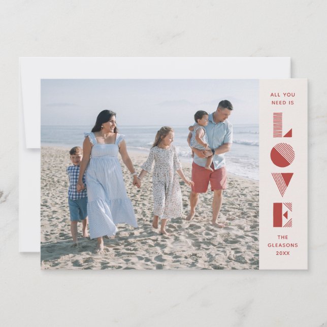 Tarjeta fotográfica Geo Love El día de San Valentí (Anverso)