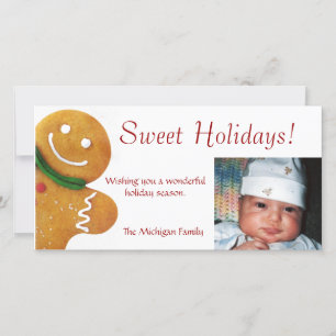 Tarjeta fotográfica Gingerbread Man
