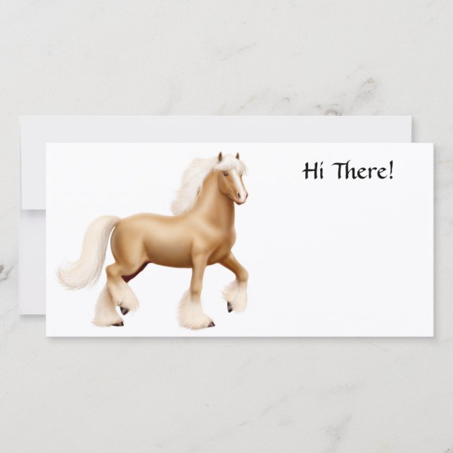 Tarjeta fotográfica Gitana Borradora para Caballos (Anverso)