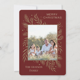 Tarjeta fotográfica Glam Gold para cimarrones botá