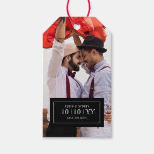 Tarjeta fotográfica   Guardar La Fecha   Etiqueta 