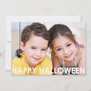 Tarjeta fotográfica halloween contemporánea