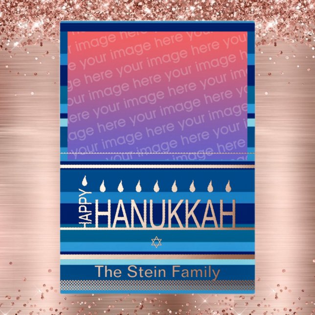Tarjeta fotográfica Hannukah (Subido por el creador)