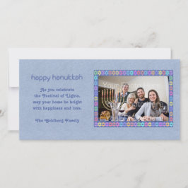 Tarjeta fotográfica Hanukkah Star